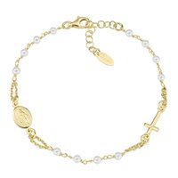 Armband Amen ROSARI CON PERLE in Silber Cristallo BROGPSW3 - BROGPSW3